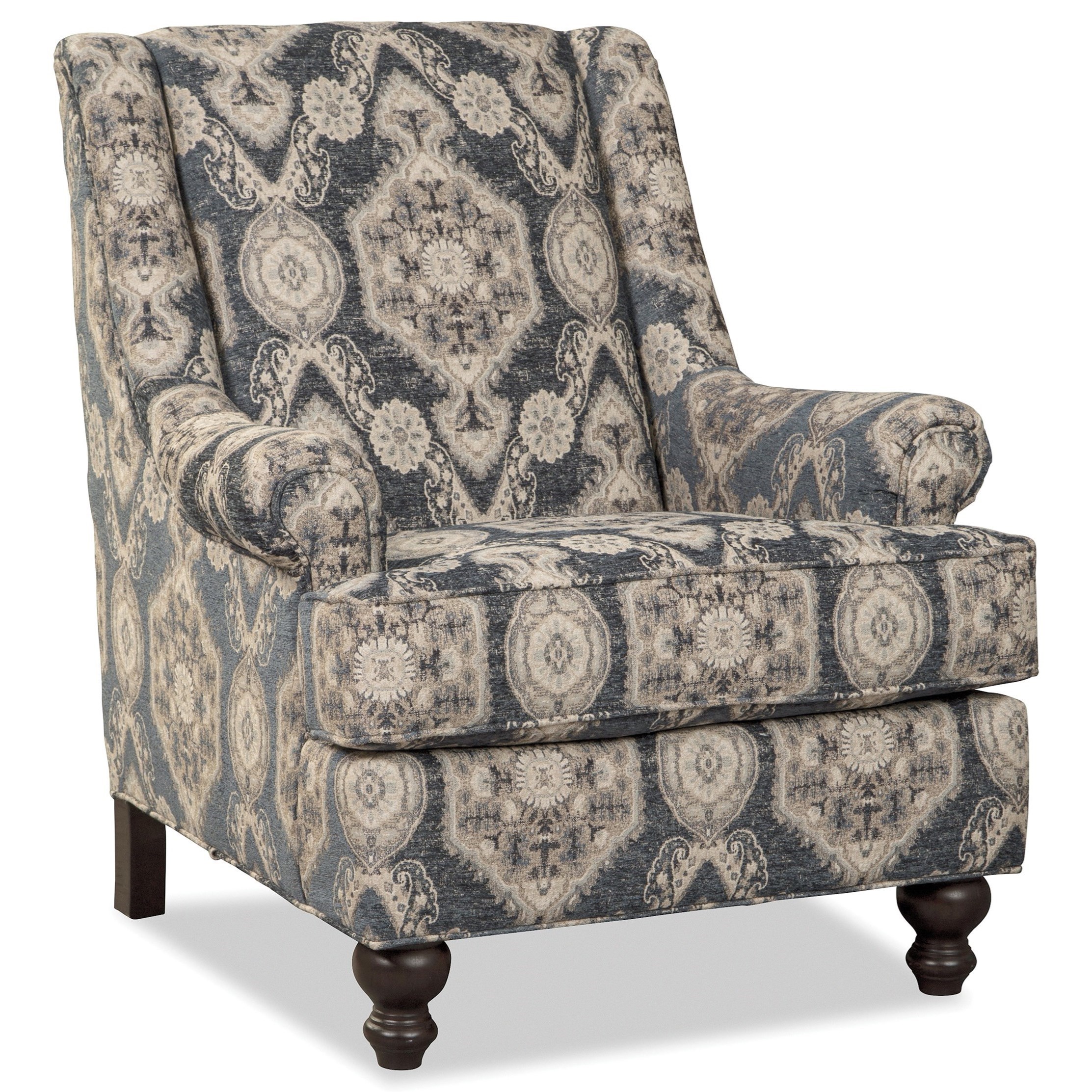 Chair with long on sale arms